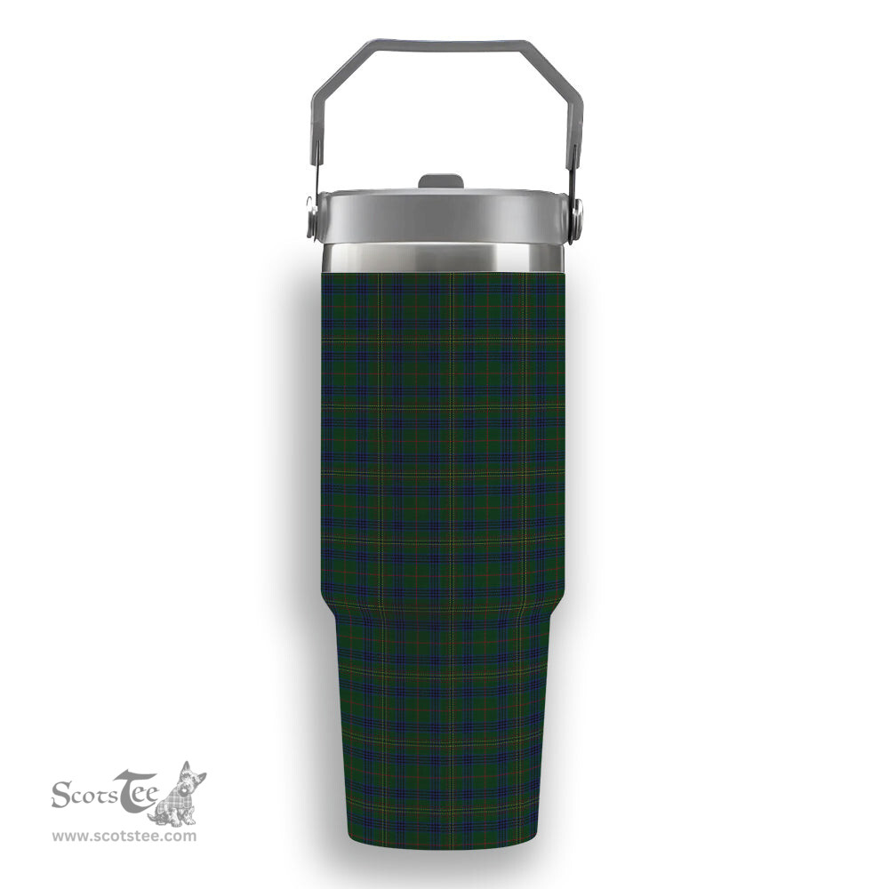 ScotsTee Shop Scottish Kennedy Tartan Flip Straw Tumbler 20oz 30oz