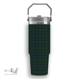 ScotsTee Shop Scottish Kennedy Tartan Flip Straw Tumbler 20oz 30oz