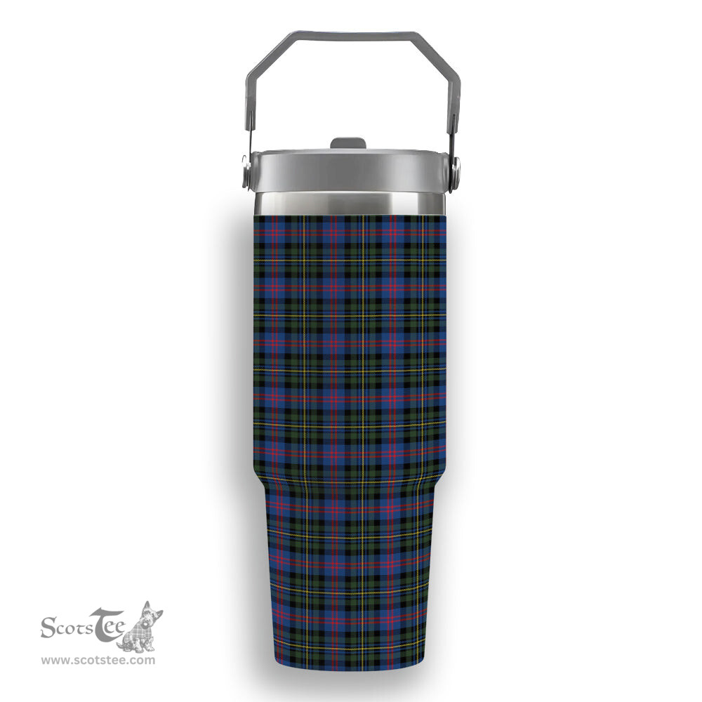 ScotsTee Shop Scottish Malcolm of Berwick Modern Tartan Flip Straw Tumbler 20oz 30oz
