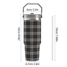 ScotsTee Shop Scottish Stewart of Appin Dress Tartan Flip Straw Tumbler 20oz 30oz