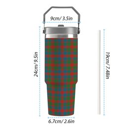 ScotsTee Shop Scottish McGowan Ancient Tartan Flip Straw Tumbler 20oz 30oz