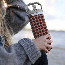 ScotsTee Shop Scottish McFie Dress Tartan Flip Straw Tumbler 20oz 30oz