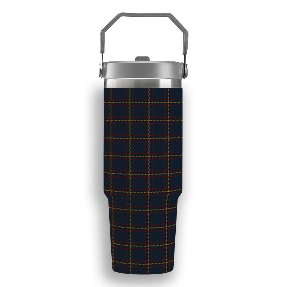 ScotsTee Shop Scottish McLaine of Lochbuie Hunting Tartan Flip Straw Tumbler 20oz 30oz