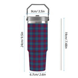 ScotsTee Shop Scottish Yarns to Yearn For Tartan Flip Straw Tumbler 20oz 30oz