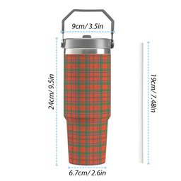 ScotsTee Shop Scottish Munro Ancient Tartan Flip Straw Tumbler 20oz 30oz