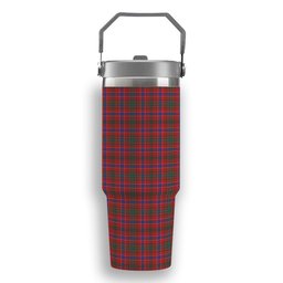 ScotsTee Shop Scottish Lumsden Waistcoat Modern Tartan Flip Straw Tumbler 20oz 30oz