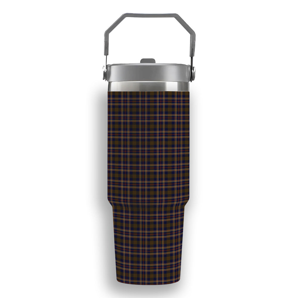 ScotsTee Shop Scottish Rutherford Simon Travis Alan Hunting Tartan Flip Straw Tumbler 20oz 30oz