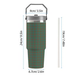 ScotsTee Shop Scottish McKintosh Hunting Ancient Tartan Flip Straw Tumbler 20oz 30oz