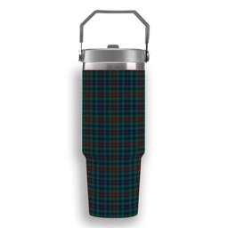 ScotsTee Shop Scottish Tennant Yules Modern Tartan Flip Straw Tumbler 20oz 30oz