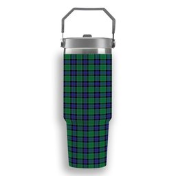 ScotsTee Shop Scottish Graham of Menteith Modern Tartan Flip Straw Tumbler 20oz 30oz