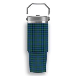 ScotsTee Shop Scottish MacThomas Tartan Flip Straw Tumbler 20oz 30oz