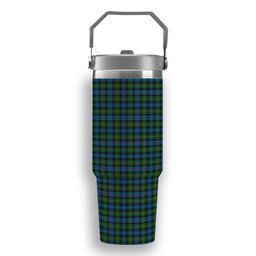 ScotsTee Shop Scottish McLeod of Skye Tartan Flip Straw Tumbler 20oz 30oz