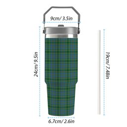ScotsTee Shop Scottish Tailyour Ancient Tartan Flip Straw Tumbler 20oz 30oz