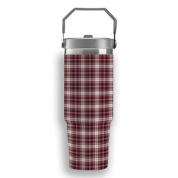 ScotsTee Shop Scottish McFarlane Dress Modern Tartan Flip Straw Tumbler 20oz 30oz