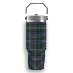 ScotsTee Shop Scottish Ogilvie (Ogilvy) Hunting Modern Tartan Flip Straw Tumbler 20oz 30oz