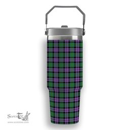 ScotsTee Shop Scottish MacArthur of Milton Ancient Tartan Flip Straw Tumbler 20oz 30oz