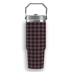 ScotsTee Shop Scottish McPherson Hunting Tartan Flip Straw Tumbler 20oz 30oz