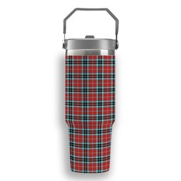 ScotsTee Shop Scottish MacTavish Ancient Tartan Flip Straw Tumbler 20oz 30oz