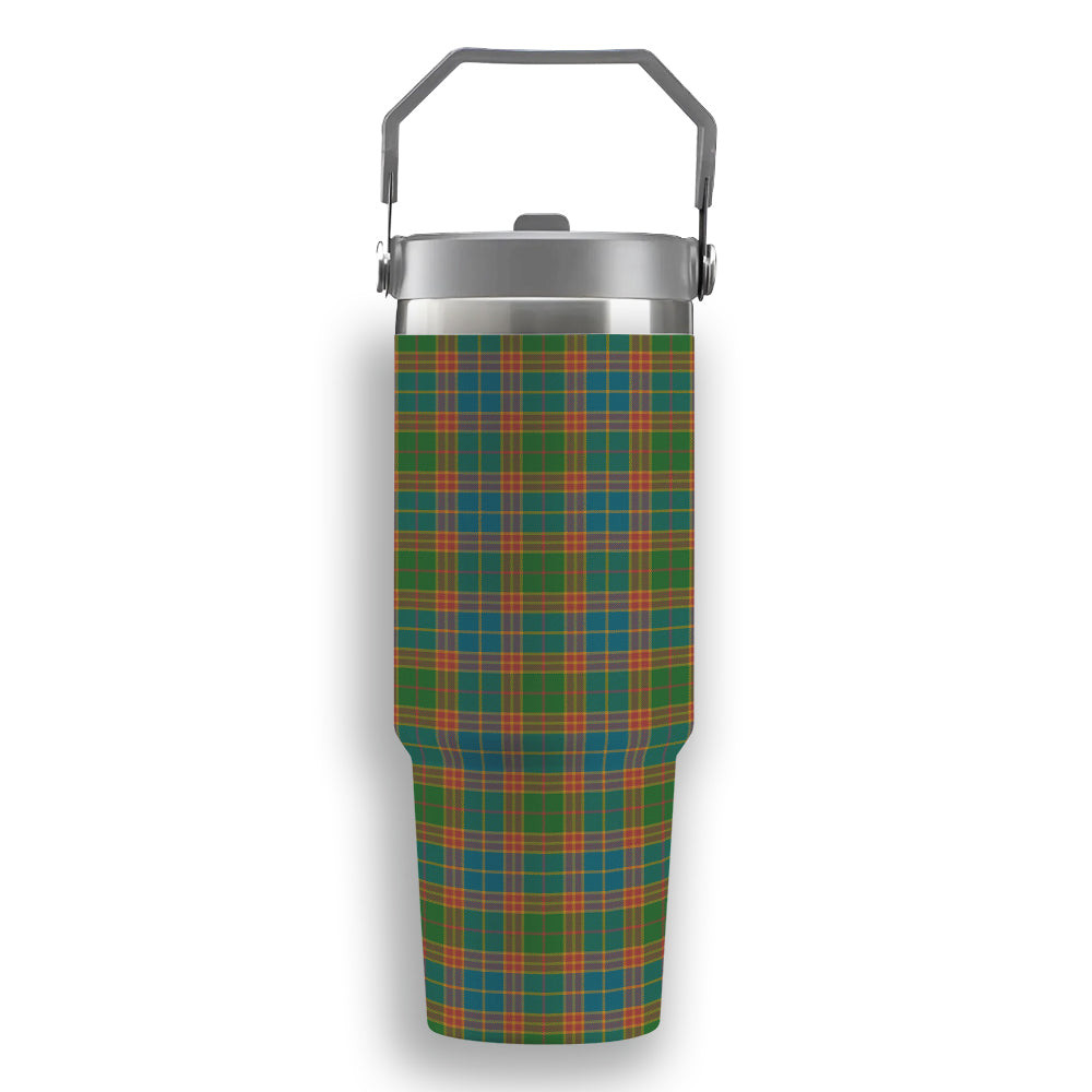 ScotsTee Shop Scottish Stephenson Old Ancient Tartan Flip Straw Tumbler 20oz 30oz