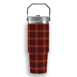 ScotsTee Shop Scottish MacDonald of Ardnamurchan Ancient Tartan Flip Straw Tumbler 20oz 30oz