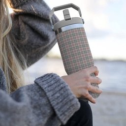 ScotsTee Shop Scottish Shaw Dress Tartan Flip Straw Tumbler 20oz 30oz