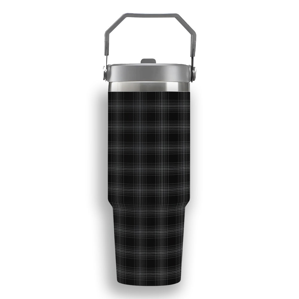 ScotsTee Shop Scottish Stewart Mourning 1880 Tartan Flip Straw Tumbler 20oz 30oz