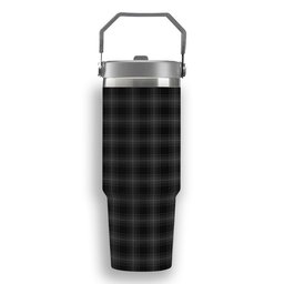 ScotsTee Shop Scottish Stewart Mourning 1880 Tartan Flip Straw Tumbler 20oz 30oz