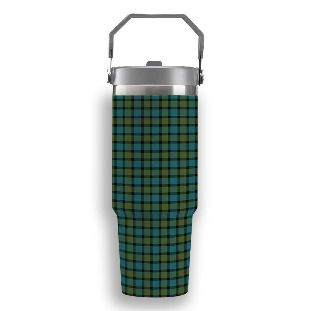 ScotsTee Shop Scottish Gunn  Ancient Clan Tartan Flip Straw Tumbler 20oz 30oz