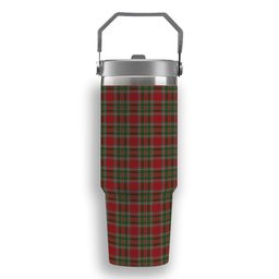 ScotsTee Shop Scottish MacLeod of Gesto 1 Tartan Flip Straw Tumbler 20oz 30oz