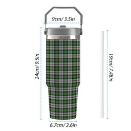 ScotsTee Shop Scottish Madewell Dress Tartan Flip Straw Tumbler 20oz 30oz