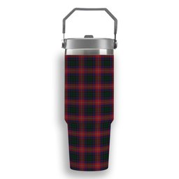 ScotsTee Shop Scottish MacInroy Rattray Tartan Flip Straw Tumbler 20oz 30oz