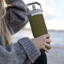 ScotsTee Shop Scottish McAlister of Glenbarr Hunting Modern Tartan Flip Straw Tumbler 20oz 30oz