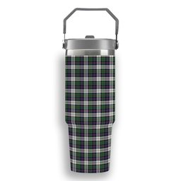 ScotsTee Shop Scottish Malcolm Dress Modern Tartan Flip Straw Tumbler 20oz 30oz