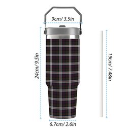 ScotsTee Shop Scottish McDonald Dress Tartan Flip Straw Tumbler 20oz 30oz