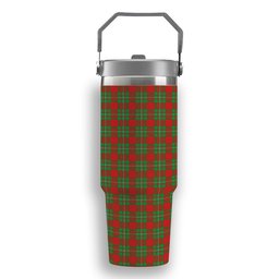 ScotsTee Shop Scottish Grierson Tartan Flip Straw Tumbler 20oz 30oz
