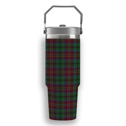 ScotsTee Shop Scottish McCulloch Tartan Flip Straw Tumbler 20oz 30oz