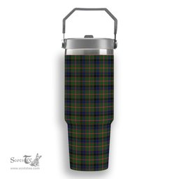 ScotsTee Shop Scottish Reid Green Tartan Flip Straw Tumbler 20oz 30oz
