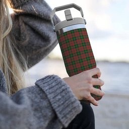 ScotsTee Shop Scottish Hutcheson Tartan Flip Straw Tumbler 20oz 30oz