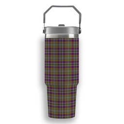 ScotsTee Shop Scottish Wexford County, Crest Range Tartan Flip Straw Tumbler 20oz 30oz