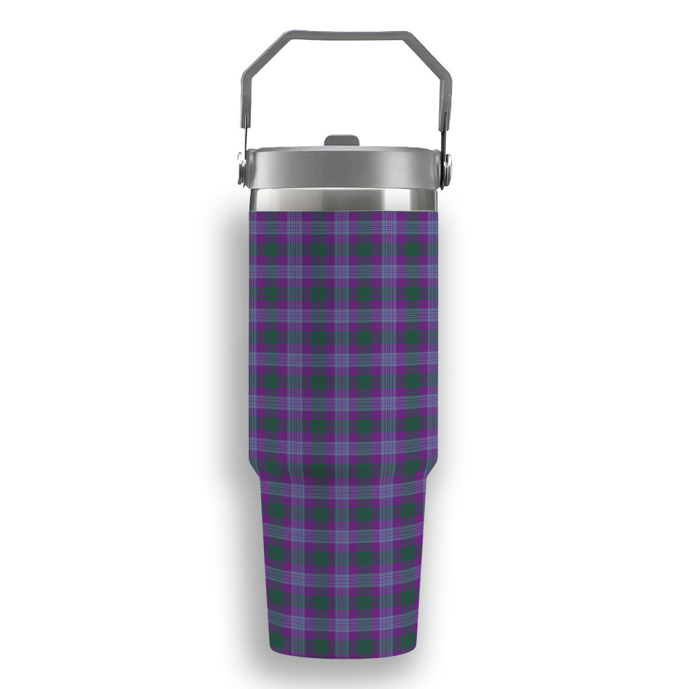 ScotsTee Shop Scottish Lang Ancient Clan Tartan Flip Straw Tumbler 20oz 30oz
