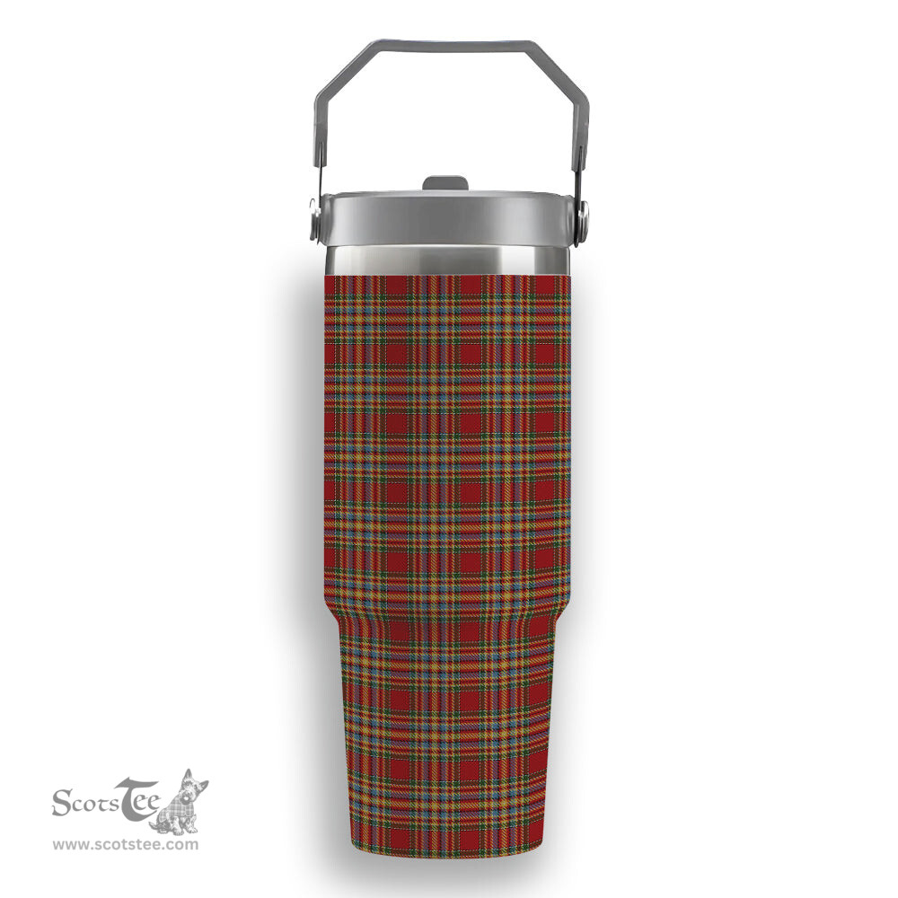ScotsTee Shop Scottish MacKintosh Chief Tartan Flip Straw Tumbler 20oz 30oz