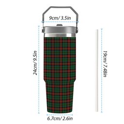 ScotsTee Shop Scottish Walker James Tartan Flip Straw Tumbler 20oz 30oz