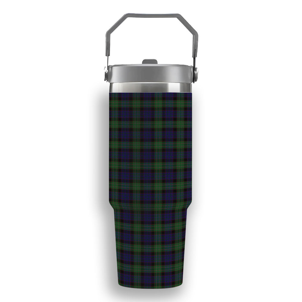 ScotsTee Shop Scottish Nicolson Green Hunting Tartan Flip Straw Tumbler 20oz 30oz