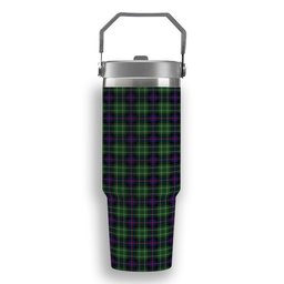 ScotsTee Shop Scottish Leslie Hunting SC Tartan Flip Straw Tumbler 20oz 30oz