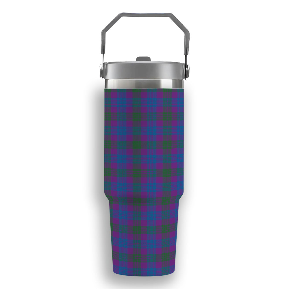 ScotsTee Shop Scottish Lang Modern Clan Tartan Flip Straw Tumbler 20oz 30oz