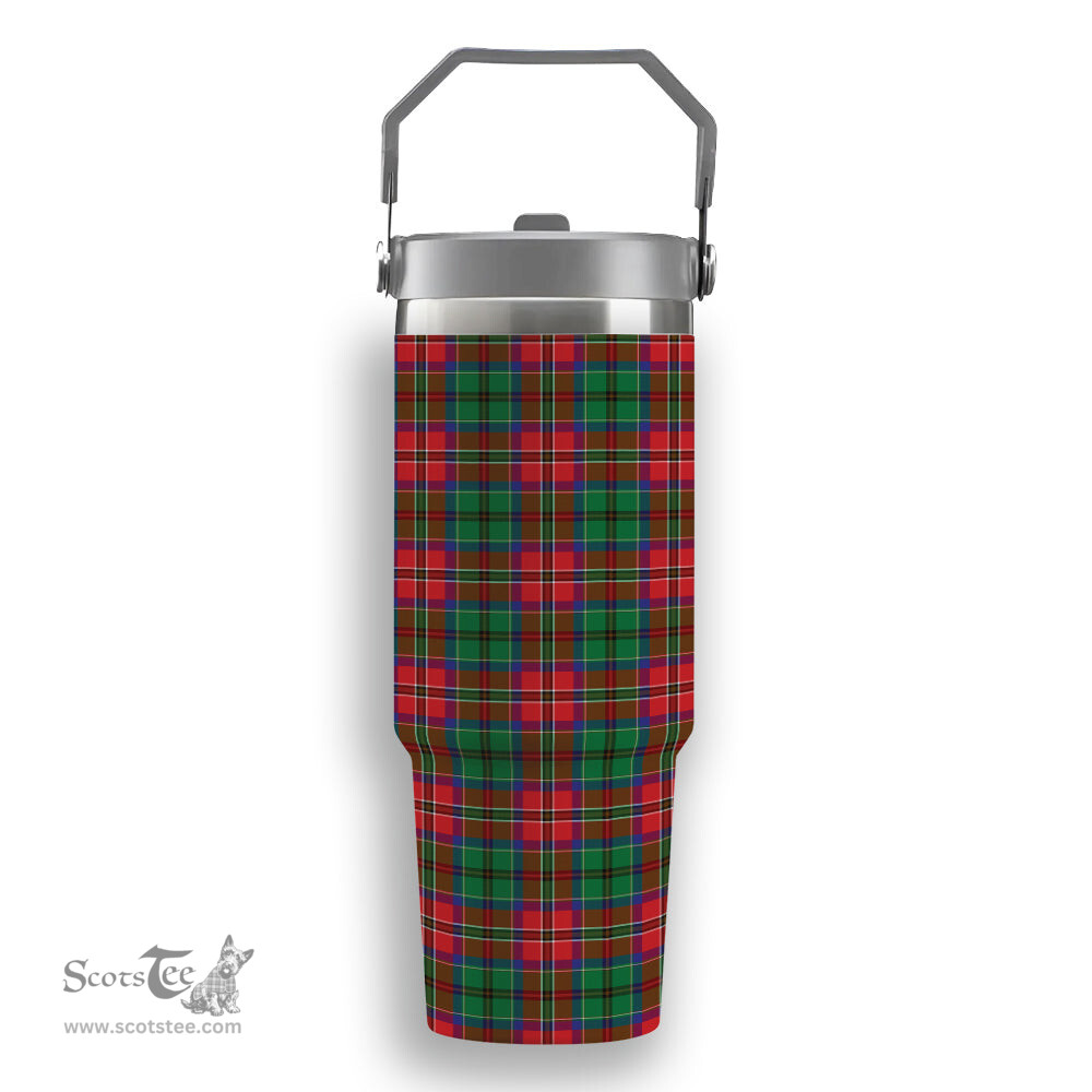 ScotsTee Shop Scottish McCullough Tartan Flip Straw Tumbler 20oz 30oz