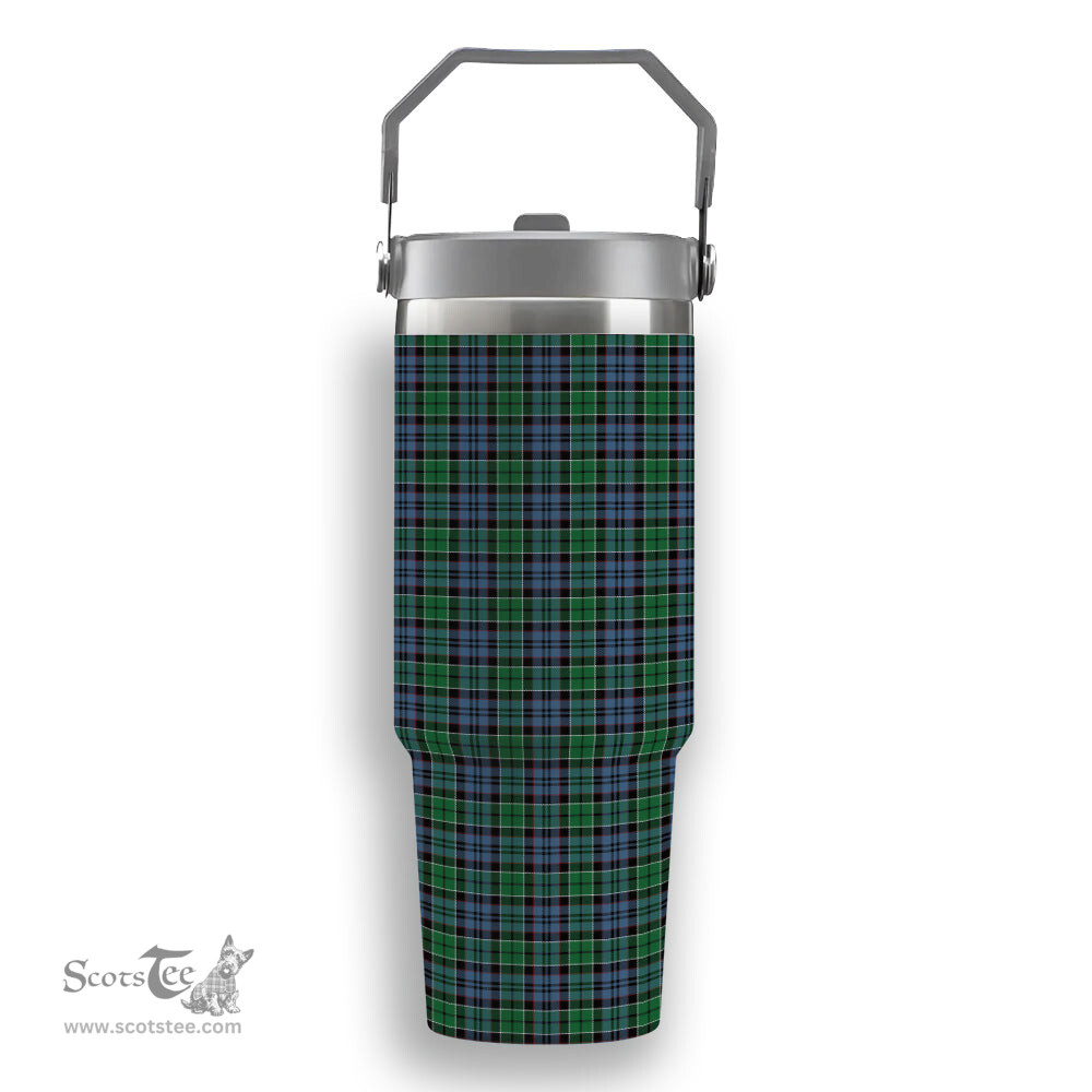 ScotsTee Shop Scottish MacIsaac Modern Tartan Flip Straw Tumbler 20oz 30oz
