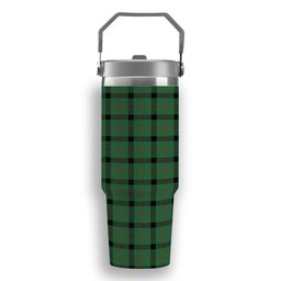 ScotsTee Shop Scottish Kincaid Modern Tartan Flip Straw Tumbler 20oz 30oz