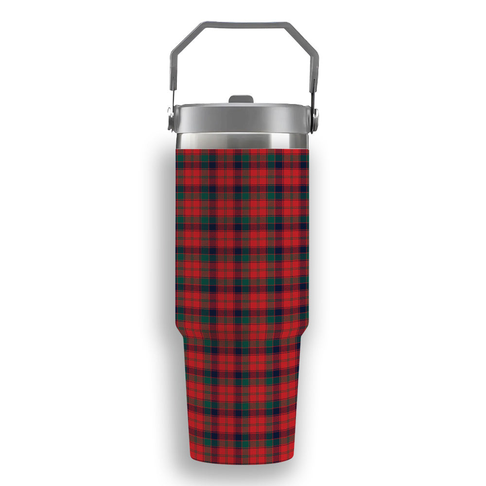 ScotsTee Shop Scottish Robertson 1819 Modern Tartan Flip Straw Tumbler 20oz 30oz