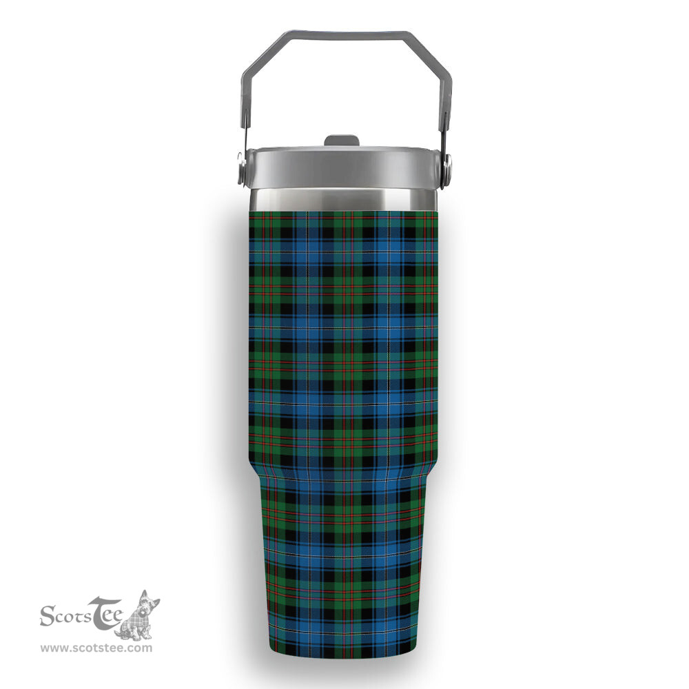 ScotsTee Shop Scottish Young Melvina Ancient Tartan Flip Straw Tumbler 20oz 30oz